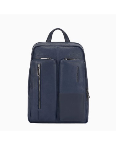 Piquadro Ronnie: Zaino PC 14", Pelle, RFID